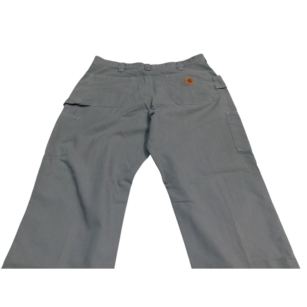 Carhartt Work Pants‎ Khaki Canvas Cargo Utility Men Size 39x29 - Picture 4 of 6